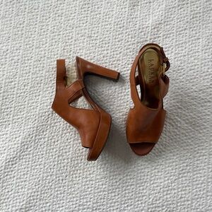 Lauren Ralph Lauren Leather Heels